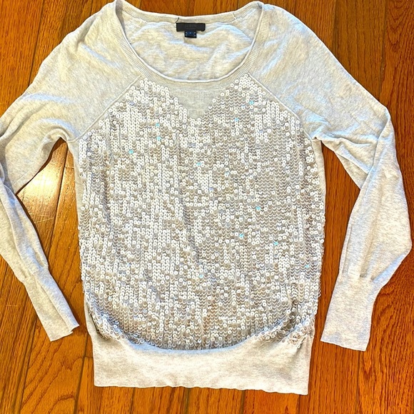 J. Crew Sweaters - 𝅺J Crew Collection 100% Cotton & Sequin Sweater S Cream